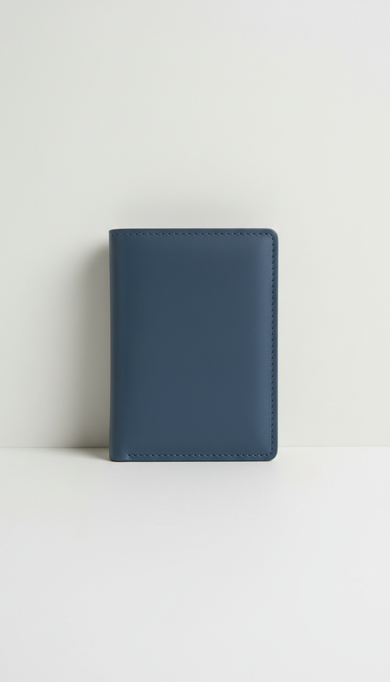 Cartera delgada RFID para pasaporte azul Runway