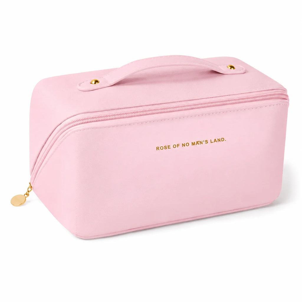 Bolsa de Maquillaje Grande de Viaje – Neceser Impermeable PU con Compartimentos
