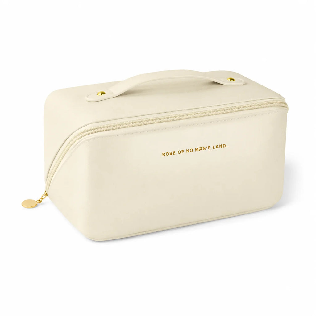 Bolsa de Maquillaje Grande de Viaje – Neceser Impermeable PU con Compartimentos