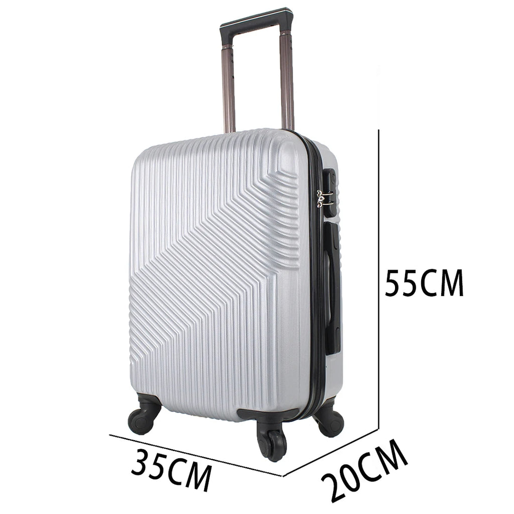 Maleta de cabina EASYTOUR 55x35x20cm – ABS + 4 ruedas giratorias 360°