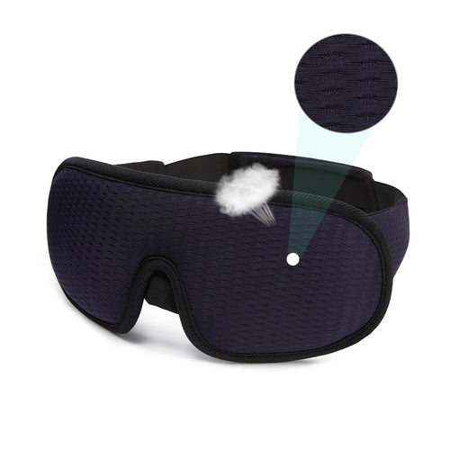 Antifaz 3D para Dormir – Máscara de Ojos Suave y Acolchada con Bloqueo de Luz