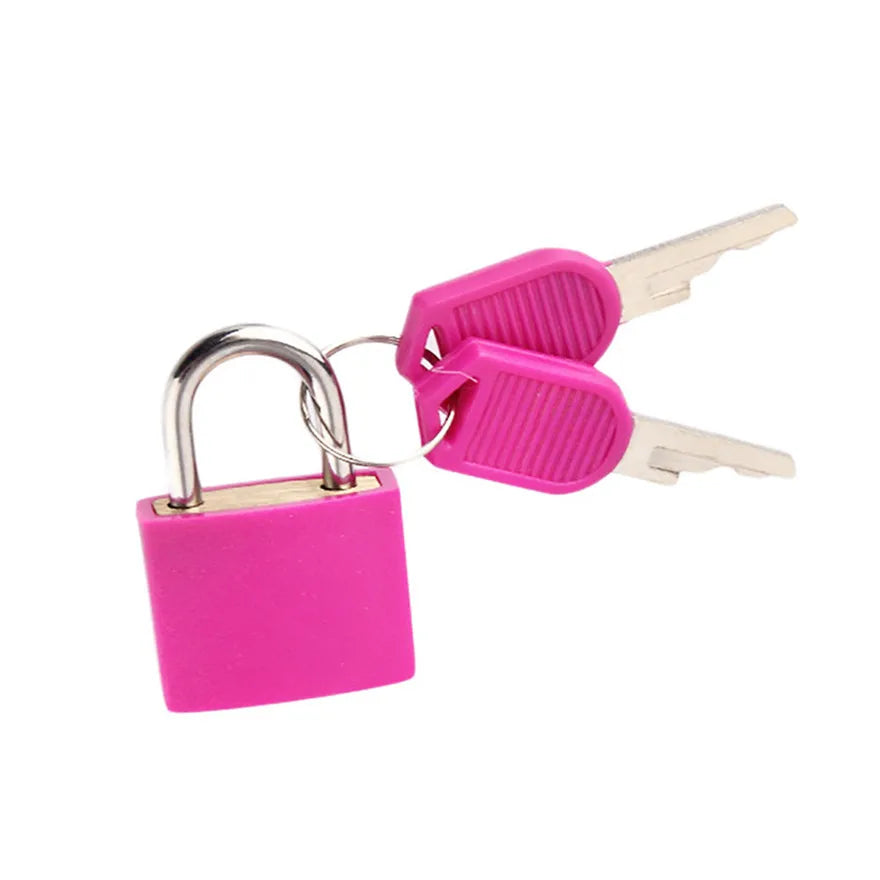Candado Mini de Acero para Maletas – Seguridad Antirrobo con 2 Llaves