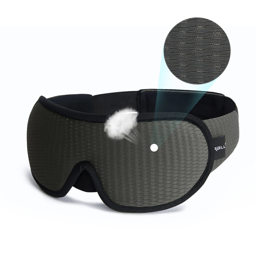 Antifaz 3D para Dormir – Máscara de Ojos Suave y Acolchada con Bloqueo de Luz