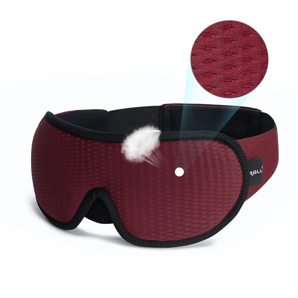 Antifaz 3D para Dormir – Máscara de Ojos Suave y Acolchada con Bloqueo de Luz