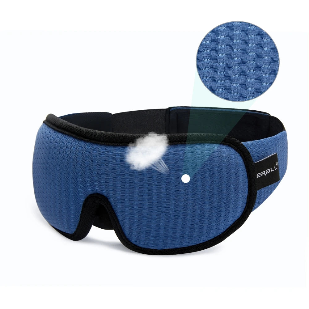 Antifaz 3D para Dormir – Máscara de Ojos Suave y Acolchada con Bloqueo de Luz