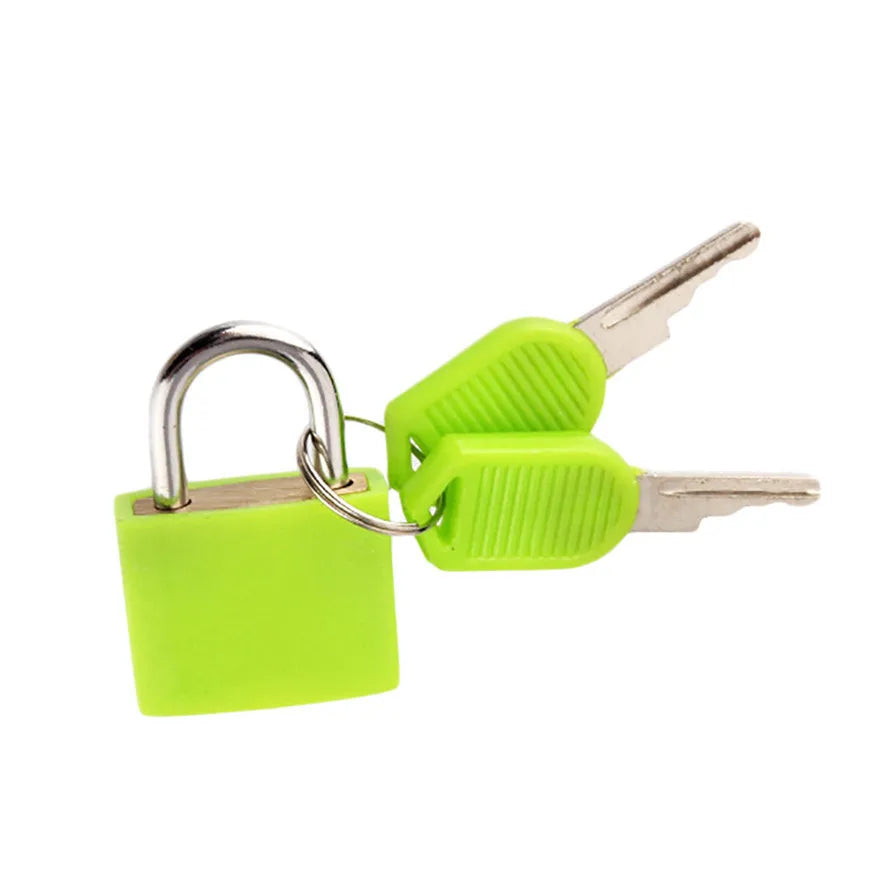 Candado Mini de Acero para Maletas – Seguridad Antirrobo con 2 Llaves