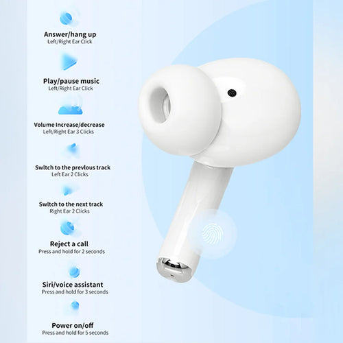 2026 Air Pro Auriculares Inalámbricos Bluetooth TWS HiFi con Reducción de Ruido y Resistencia al Agua para iPhone y Android