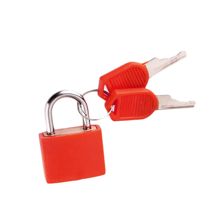 Candado Mini de Acero para Maletas – Seguridad Antirrobo con 2 Llaves