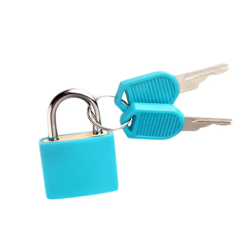 Candado Mini de Acero para Maletas – Seguridad Antirrobo con 2 Llaves