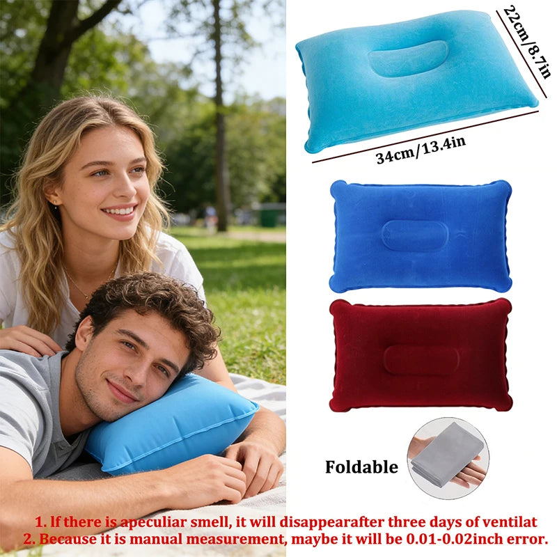 x2 Almohada de Viaje Inflables,Bombas Portátiles Ultraligeras