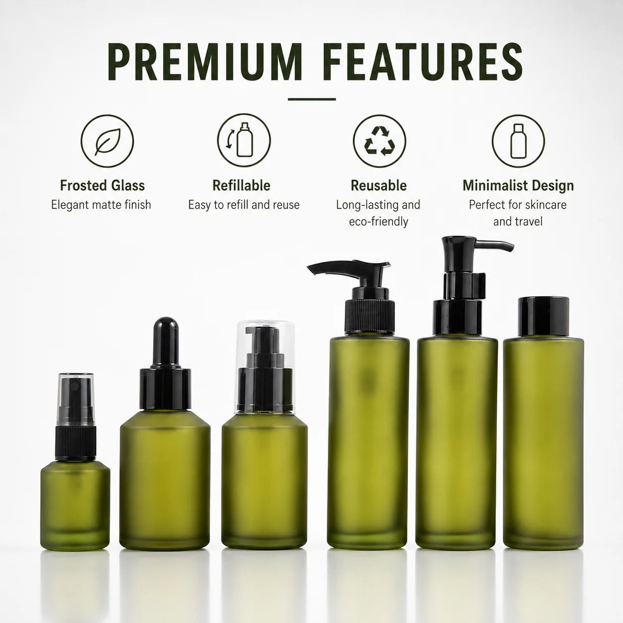 Envase Cosmético Recargable para Viaje