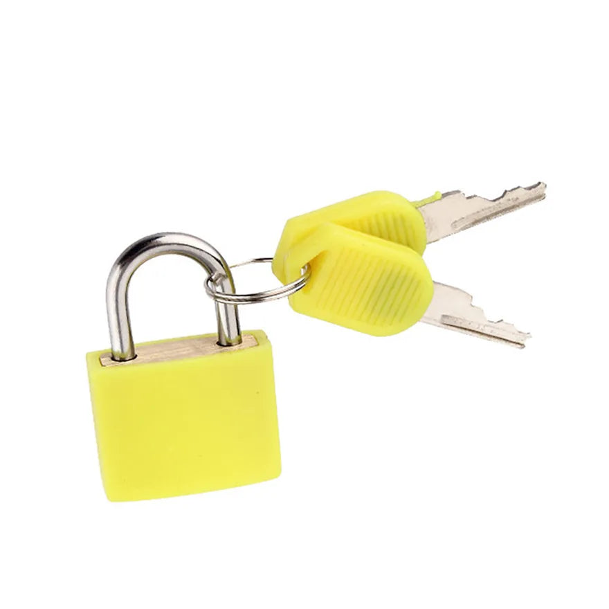 Candado Mini de Acero para Maletas – Seguridad Antirrobo con 2 Llaves