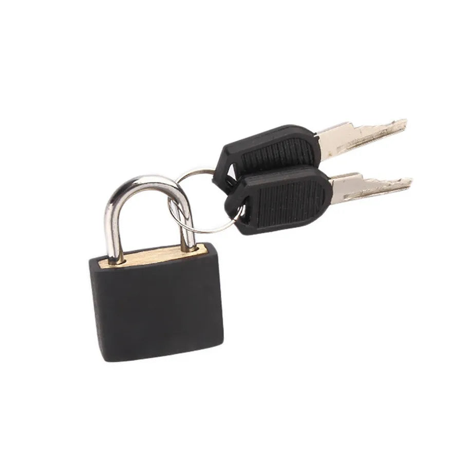 Candado Mini de Acero para Maletas – Seguridad Antirrobo con 2 Llaves